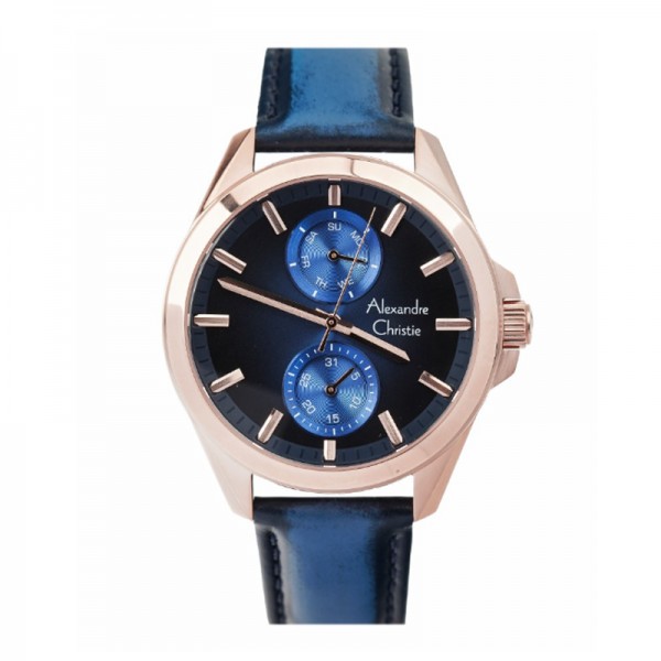 Alexandre Christie AC 6573 Rosegold Blue MFLRGBU